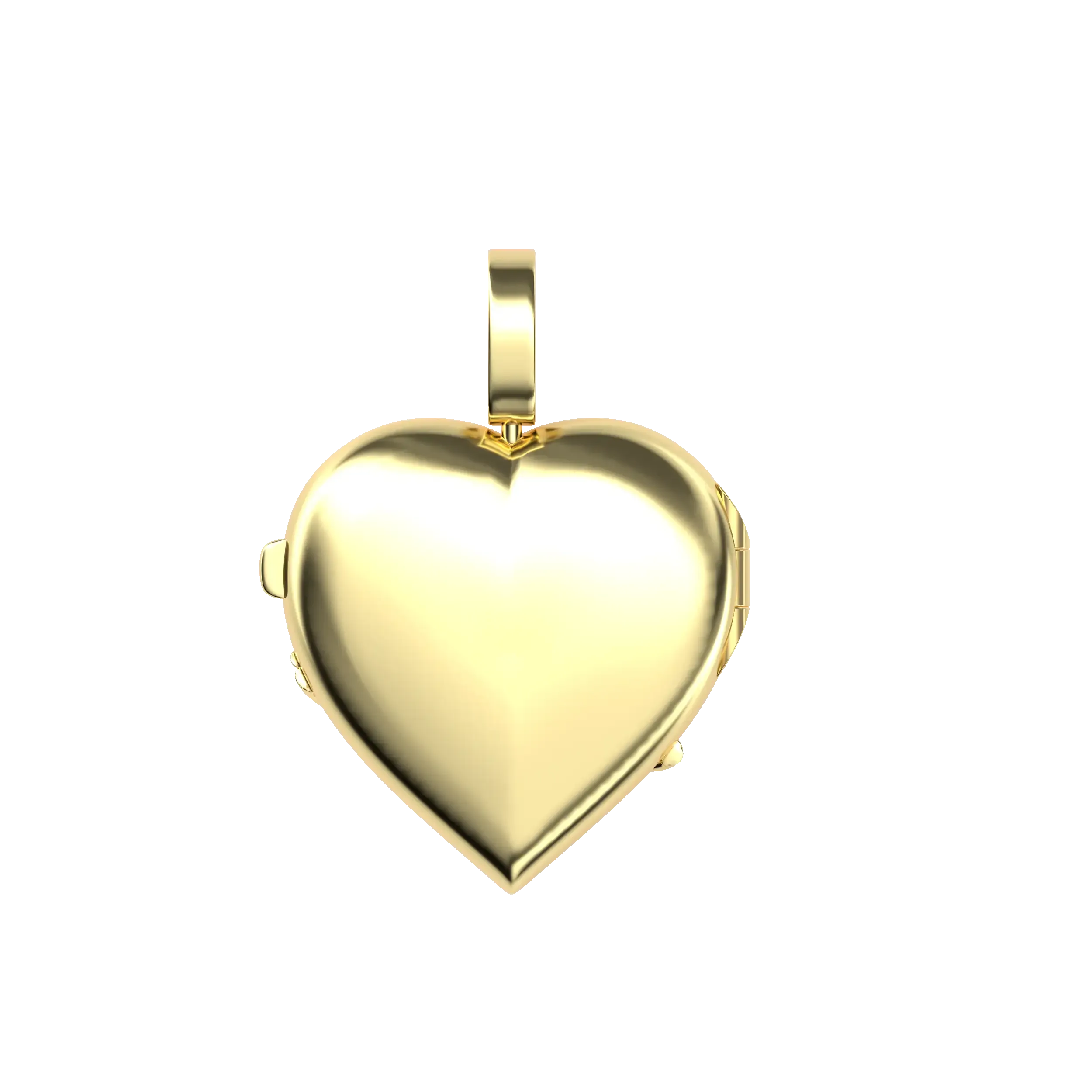 Custom Flip Heart Shaped  Pendant